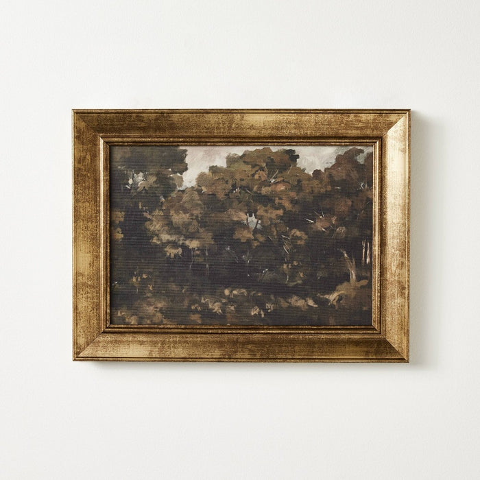 16"x12" Moody Trees Framed Wall Canvas Board - Threshold designed with Studio McGee