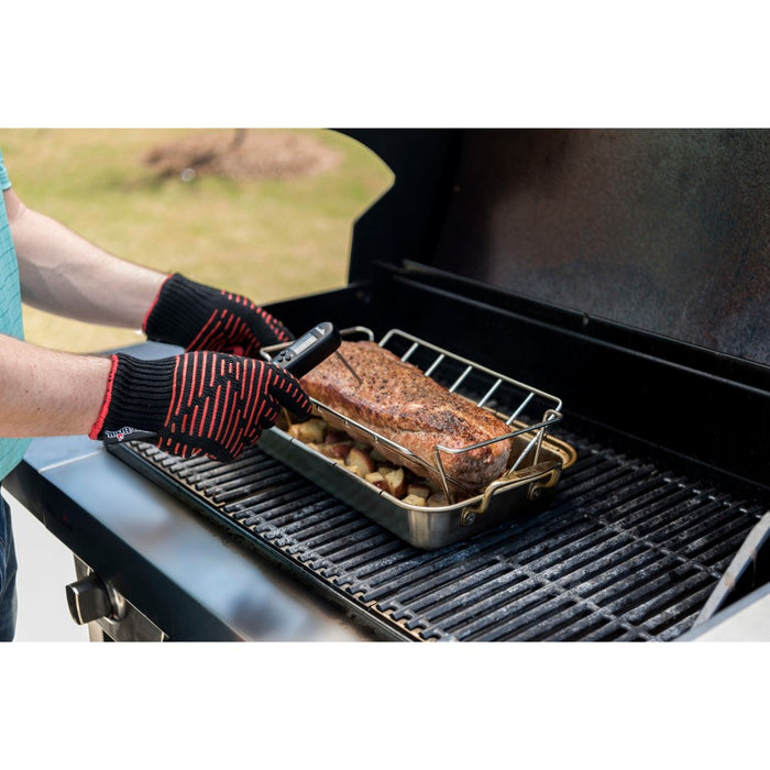 Char-Broil Grill Cookware Rib & Roast Rack - Silver