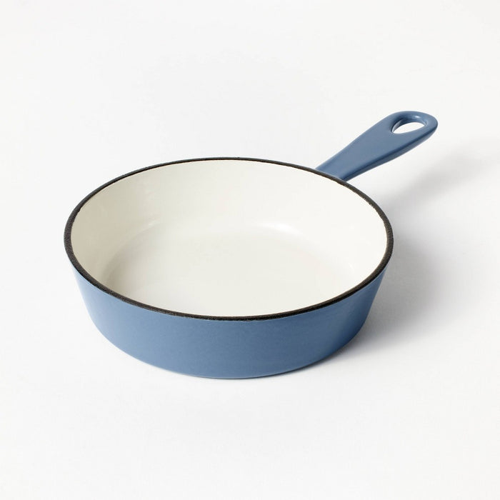 6" Enameled Cast Iron Skillet Blue - Figmint