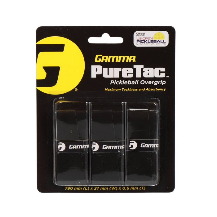 GAMMA Sports PureTac Pickleball Overgrip - Black