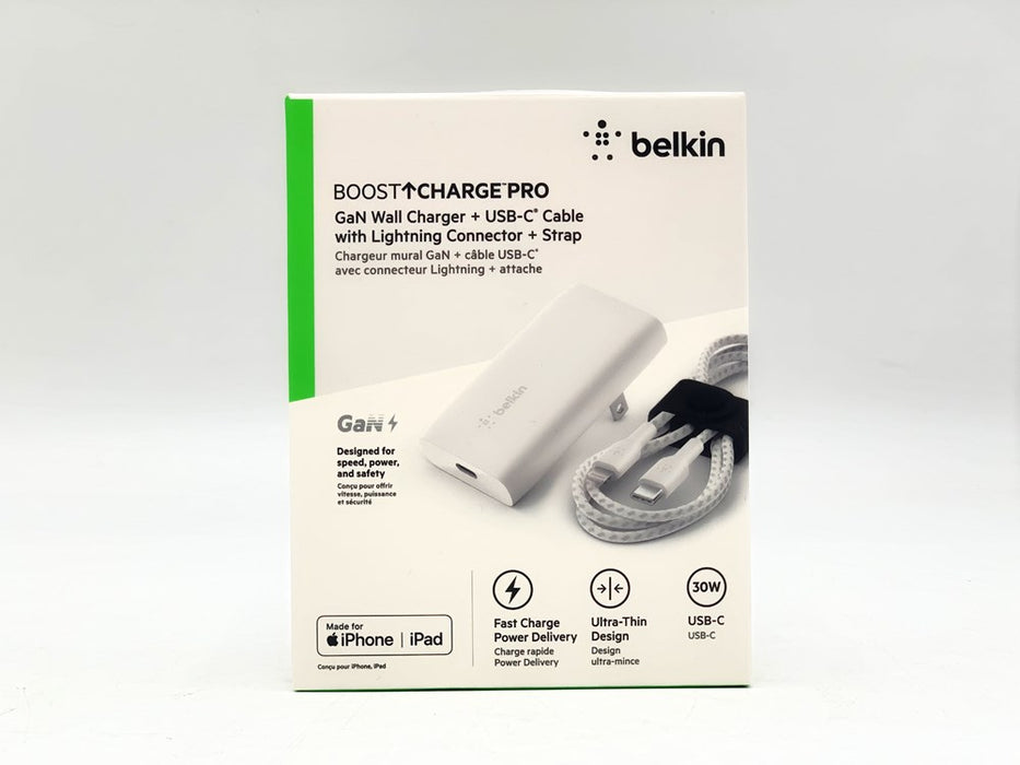 Belkin BoostCharge (30W) GaN Phoenix Bundle Braided Cable + Strap