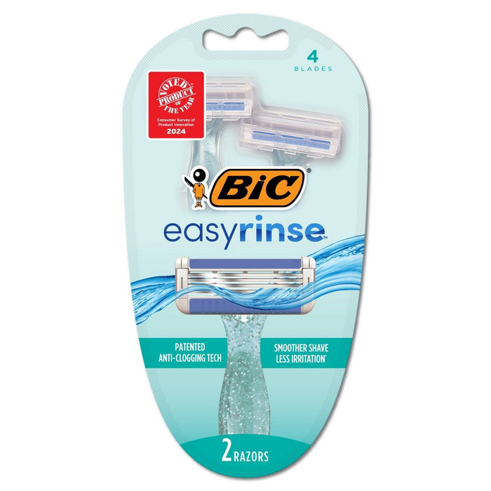 BiC Easy Rinse Women's 4-Blade Disposable Razors - 2ct