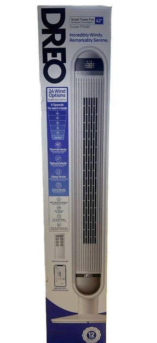 Dreo 42" Cruiser Pro T1 Oscillating Bladeless Remote Tower Fan White (LOCAL PICKUP ONLY)
