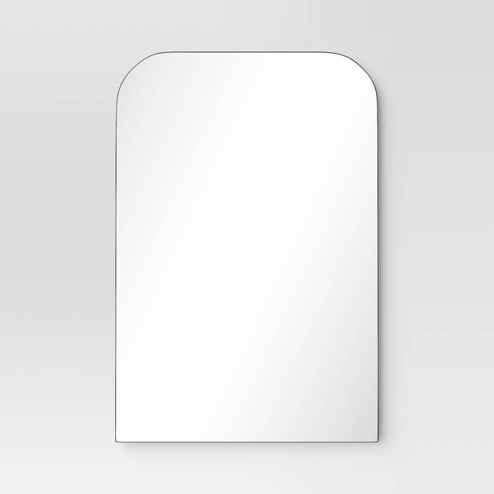 24" x 36" Infinity Mantle Mirror Black - Threshold