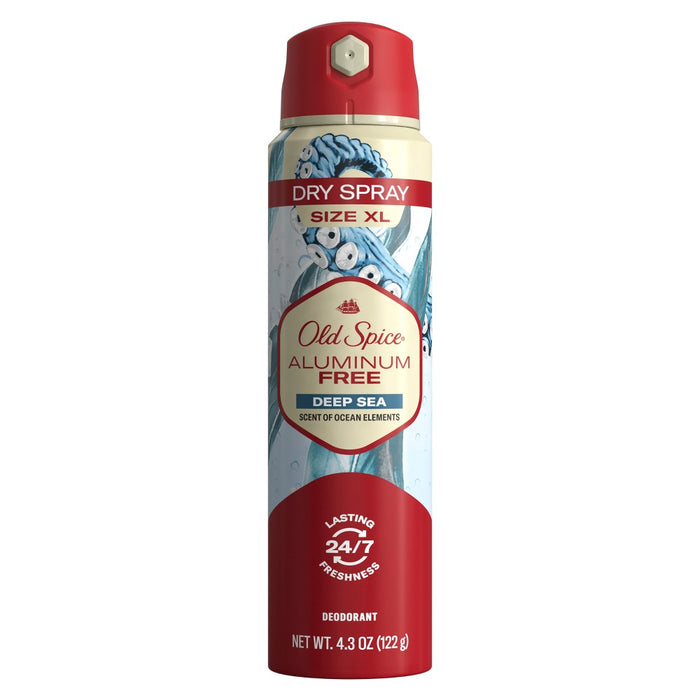 Old Spice Aluminum-Free Dry Spray - Sea Minerals Scent - 4.3oz