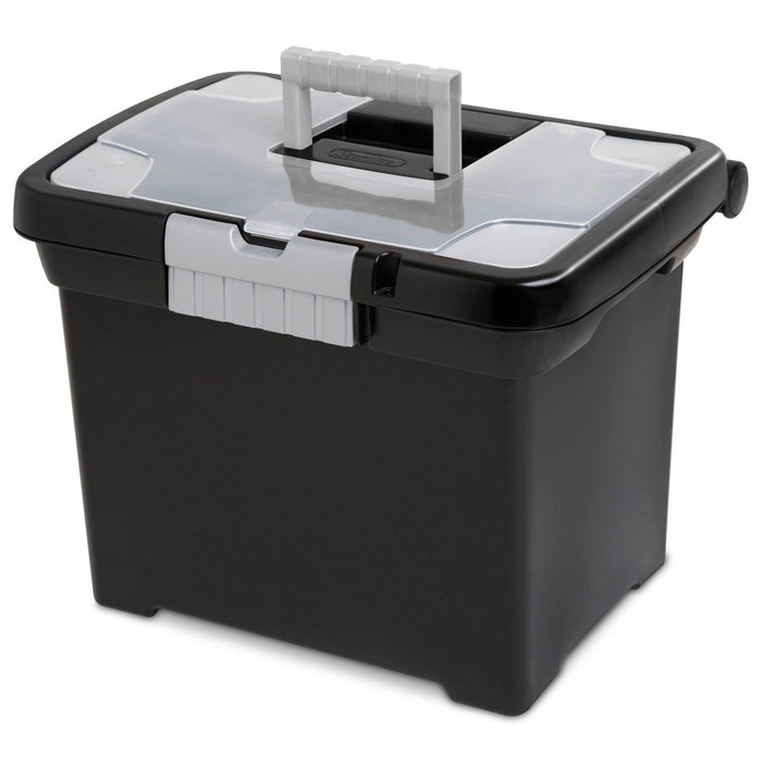 Sterilite Medium Letter File Box Black