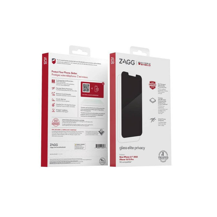 ZAGG Apple iPhone 14 Pro InvisibleShield Glass Elite Privacy AM Screen Protector