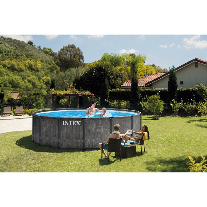 Intex 16' x 48" Ultra XTR Frame Above Ground Pool - Graywood Print (LOCAL PICKUP ONLY)