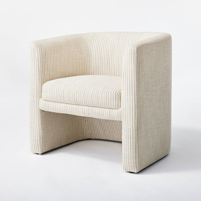 Vernon Accent Chair Tan Striped - Threshold designed with Studio McGee (LOCAL PICKUP ONLY)