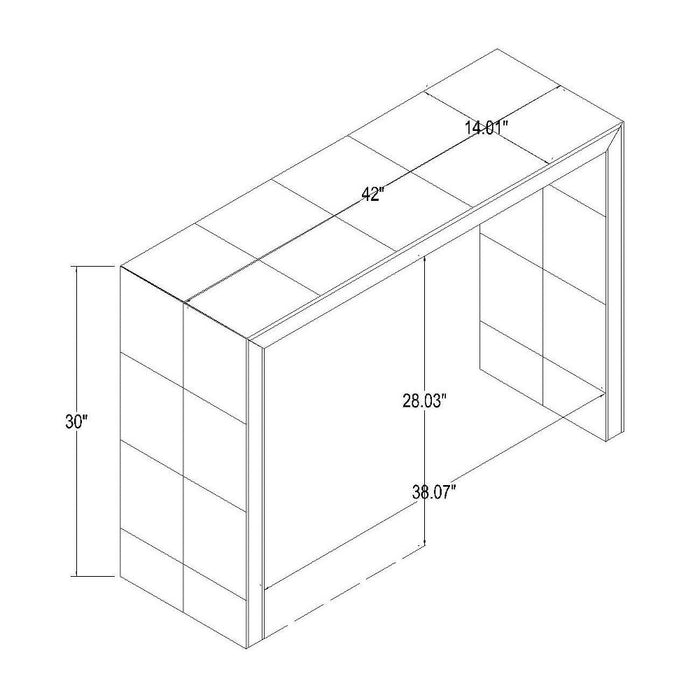 Ogden Burled Wood Console Table Brown (KD) - Threshold designed with Studio McGee (LOCAL PICKUP ONLY)