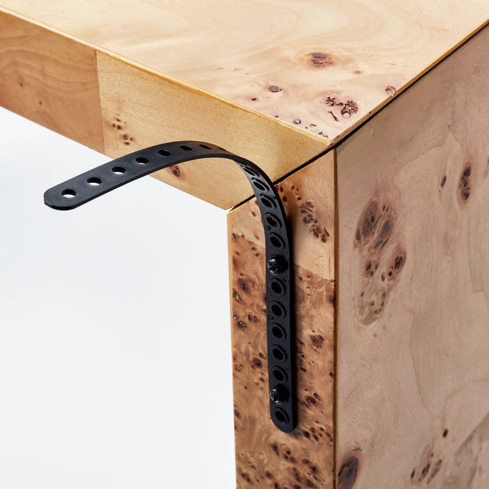 Ogden Burled Wood Console Table Brown (KD) - Threshold designed with Studio McGee (LOCAL PICKUP ONLY)