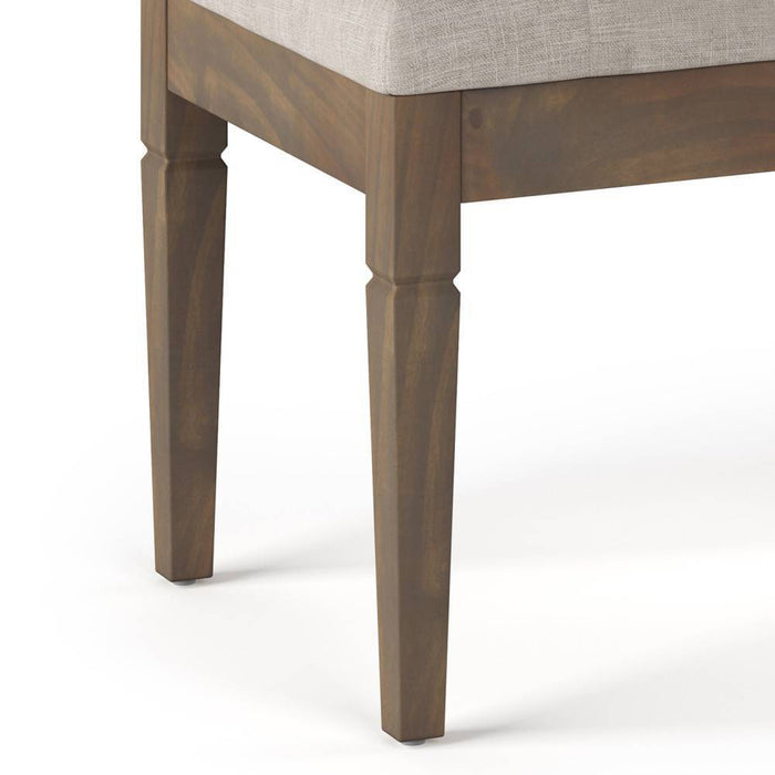 Hopewell Small Tufted Ottoman Bench Natural - WyndenHall (LOCAL PICKUP ONLY)