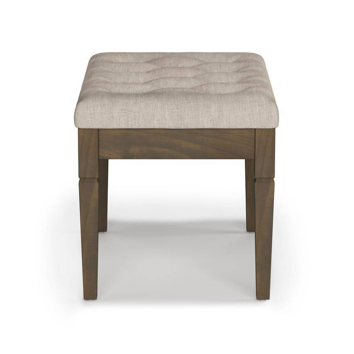 Hopewell Small Tufted Ottoman Bench Natural - WyndenHall (LOCAL PICKUP ONLY)