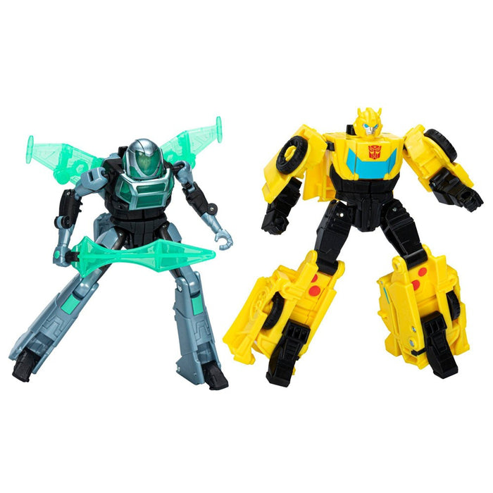 Transformers EarthSpark Bumblebee and Mo Malto Cyber-Combiner Action Figure Set