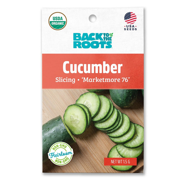 Back to the Roots Cucumber Market More 76 (slicing) Vegetable Seeds
