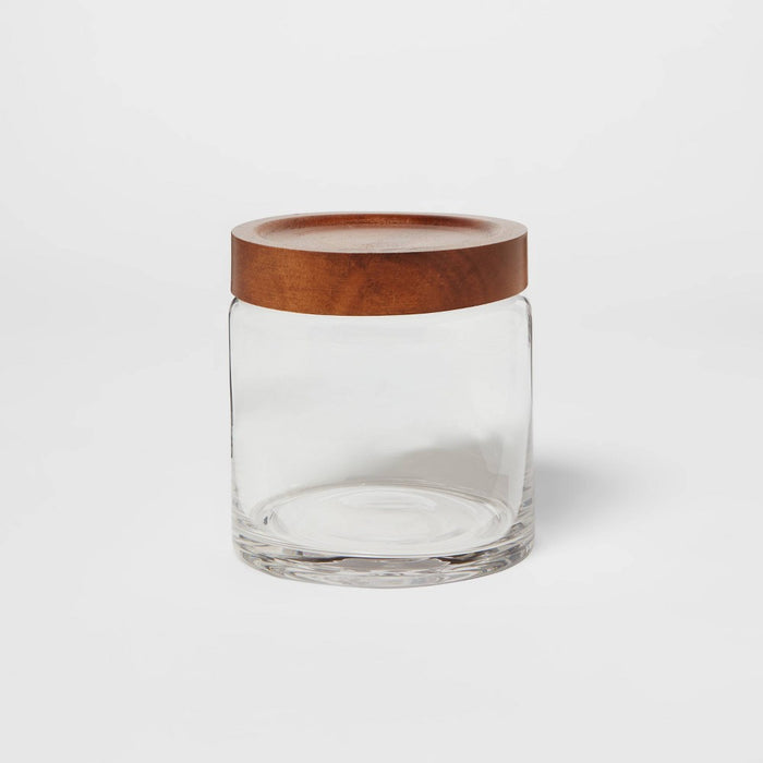 Canister Acacia/Glass Small - Threshold