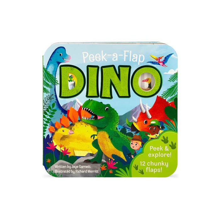 Dino - (Peek-A-Flap Children's Interactive Lift-A-Flap Board Book) by Jaye Garnett