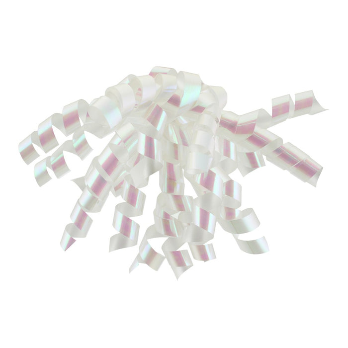 White Iridescent Curl Swirl - Spritz