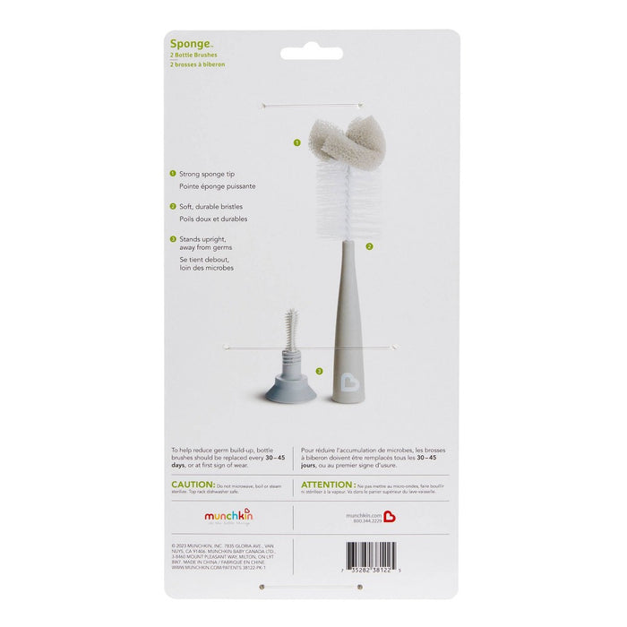Munchkin Sponge Bottle Brush - 2pk