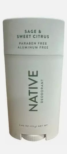Native Deodorant - Sage & Sweet Citrus - Aluminum Free - 2.65 oz