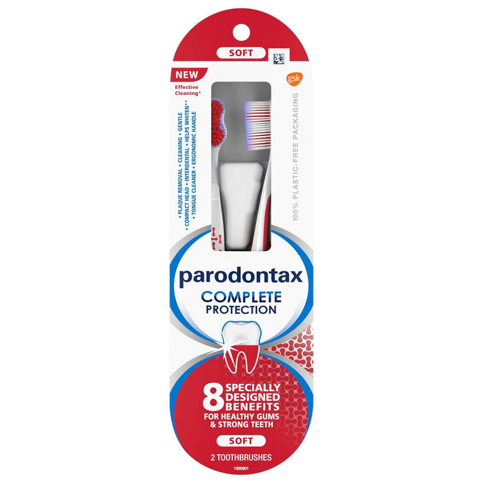 Parodontax Complete Protection Manual Toothbrush - Soft - 2ct