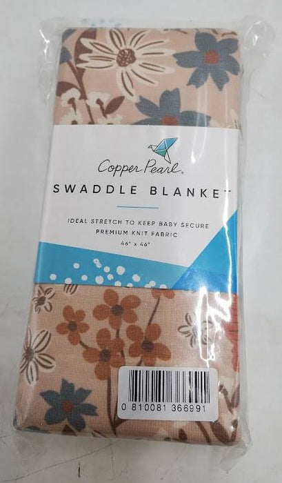 Copper Pearl Bloom Knit Swaddle Blanket - Eden