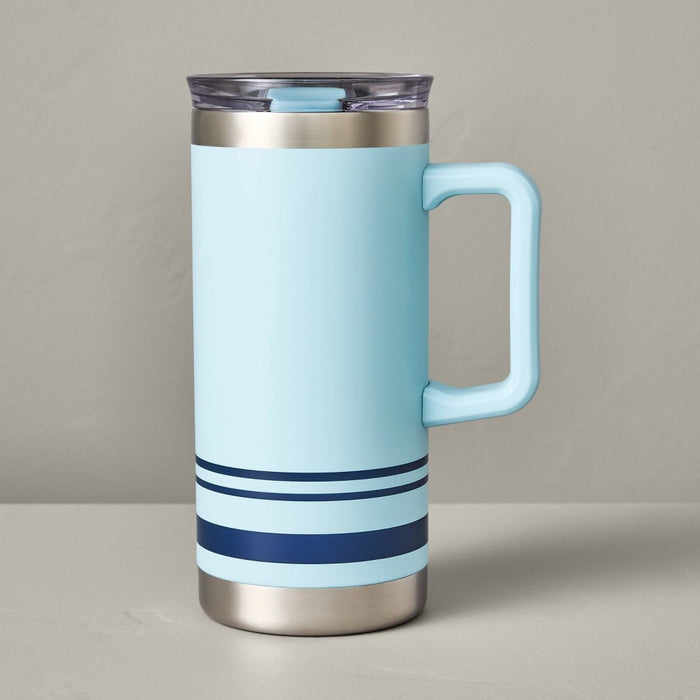 18oz Insulated Travel Mug Light Blue - Hearth & Hand with Magnolia