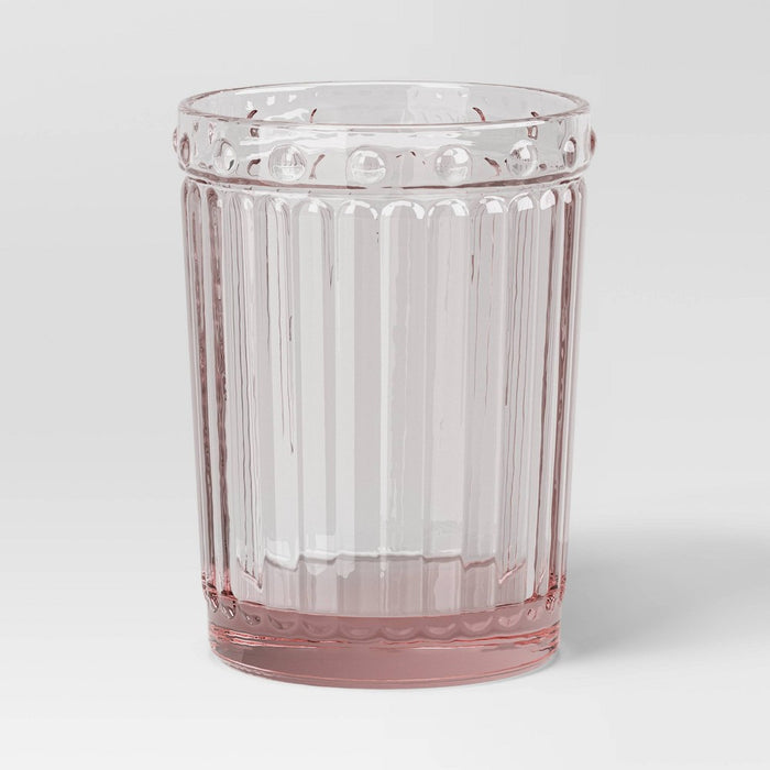8oz Glass Tumbler Pink - Threshold