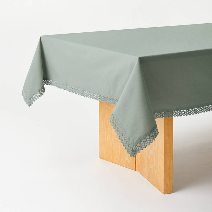 120" x 60" Cotton Tablecloth Green - Threshold designed with Studio McGee