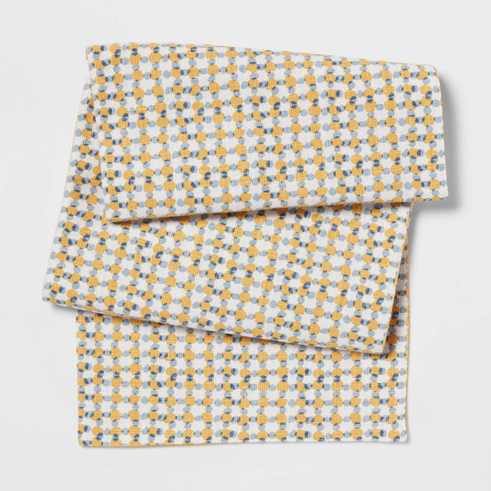 72" x 14" Cotton Table Runner Yellow - Threshold