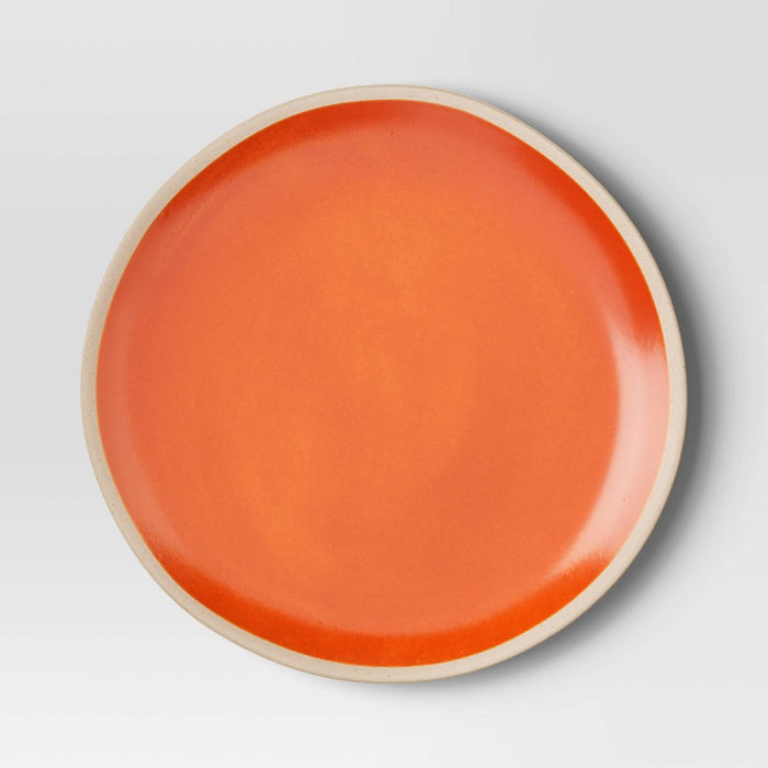 10.5" Melamine Dinner Plate Orange - Threshold