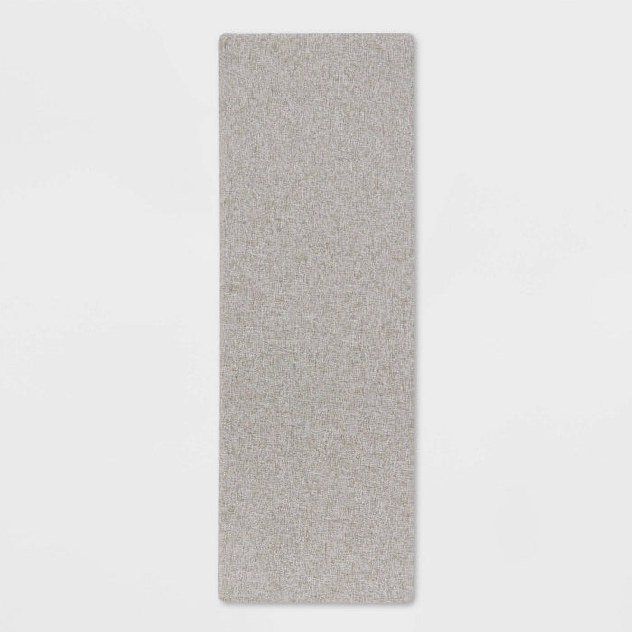 60" x 20" Basketweave Comfort Runner Mat Gray - Threshold