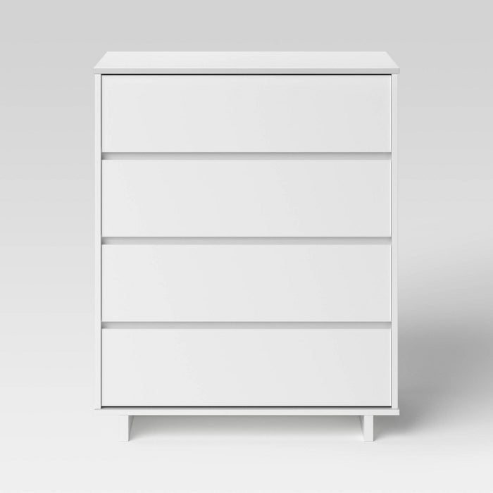 Modern 4 Drawer Dresser White - Room Essentials (LOCAL PICKUP ONLY)