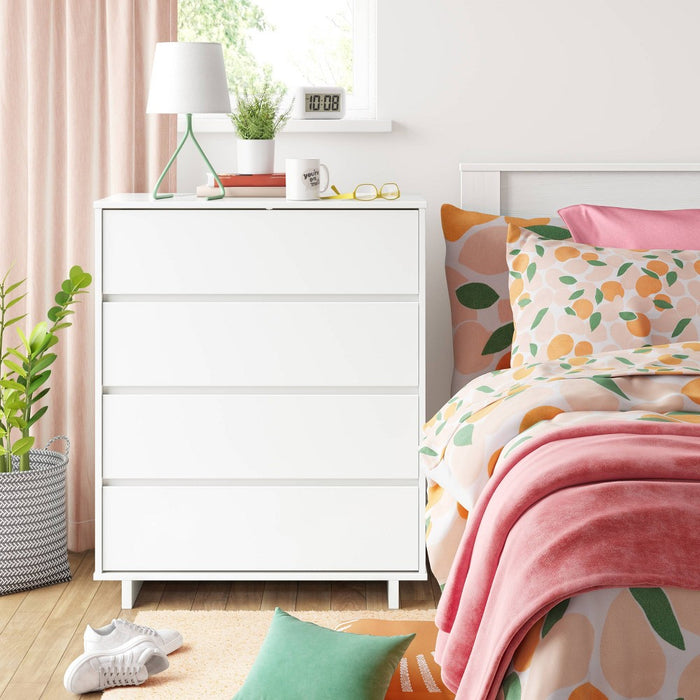Modern 4 Drawer Dresser White - Room Essentials (LOCAL PICKUP ONLY)