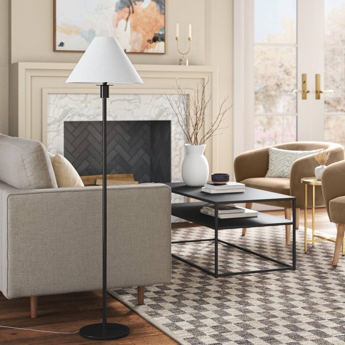 60"x15" Stick Floor Lamp with Tapered Shade Black - Threshold