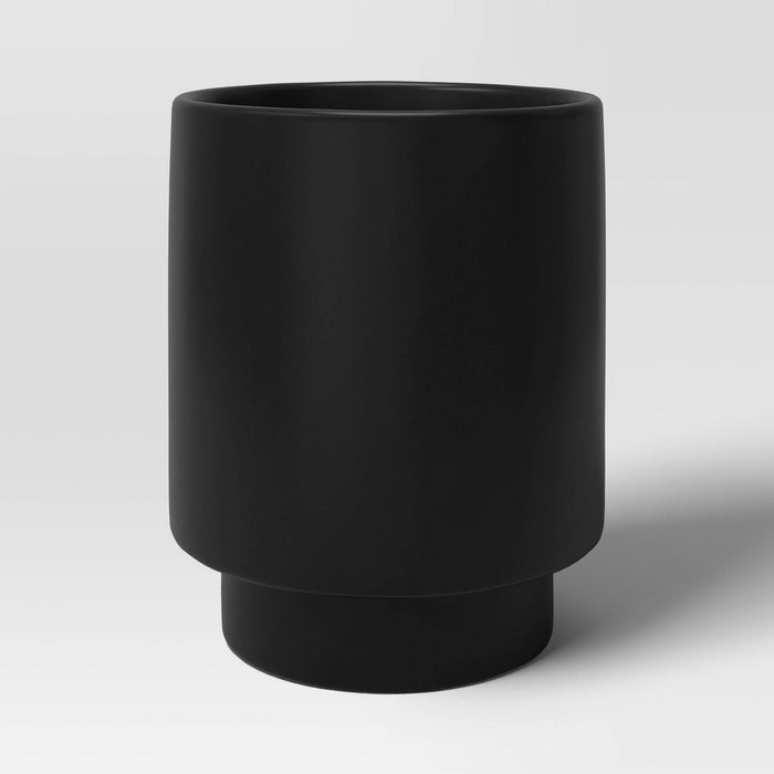 Ceramic Planter Matte Black - Threshold