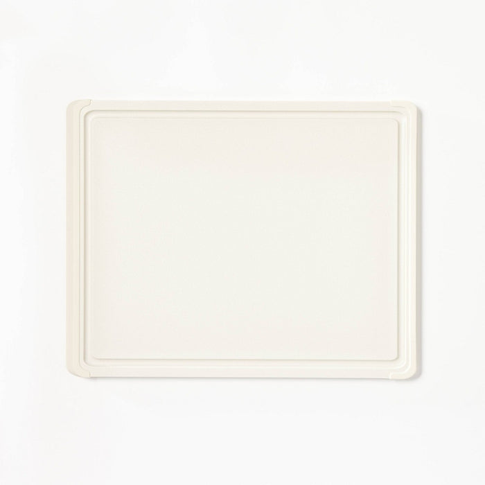 11"x14" Nonslip Recycled Poly Cutting Board Vintage Cream - Figmint