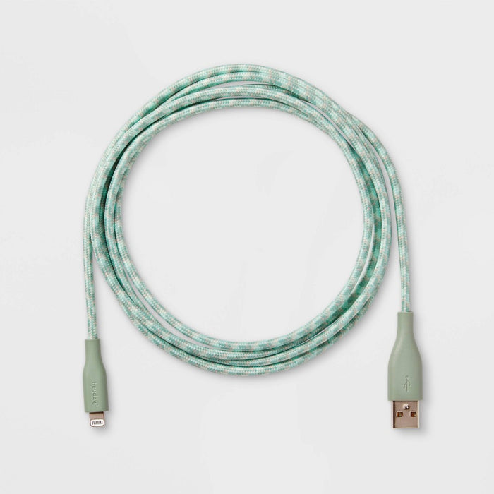 6' Lightning to USB-A Braided Cable - heyday Evergreen
