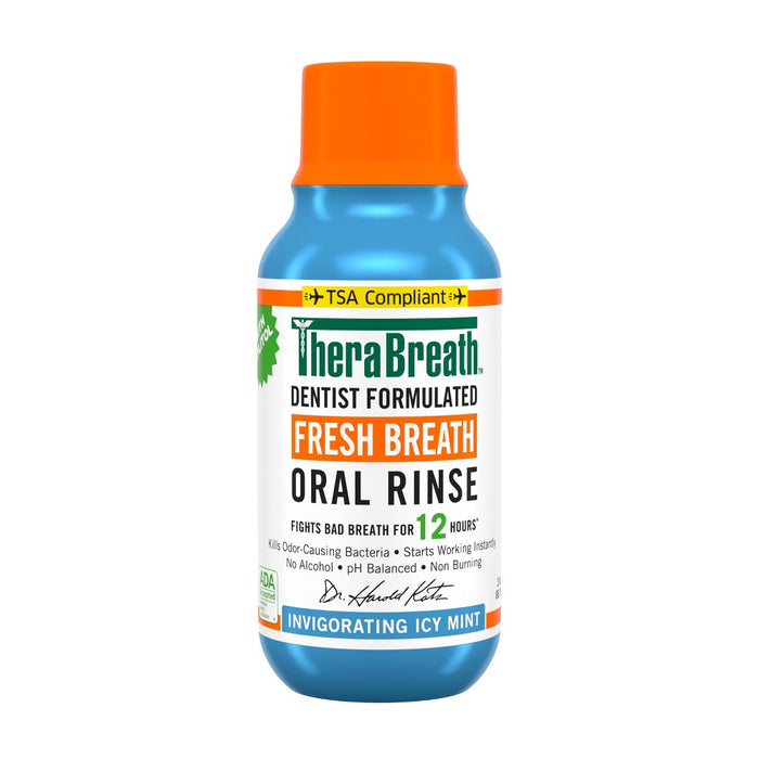 TheraBreath Fresh Breath Mouthwash Alcohol-Free - Icy Mint - 3 fl oz