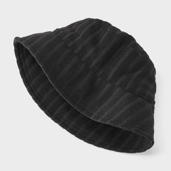 Poly Jacquard Terry Bucket Hat - Shade & Shore Black
