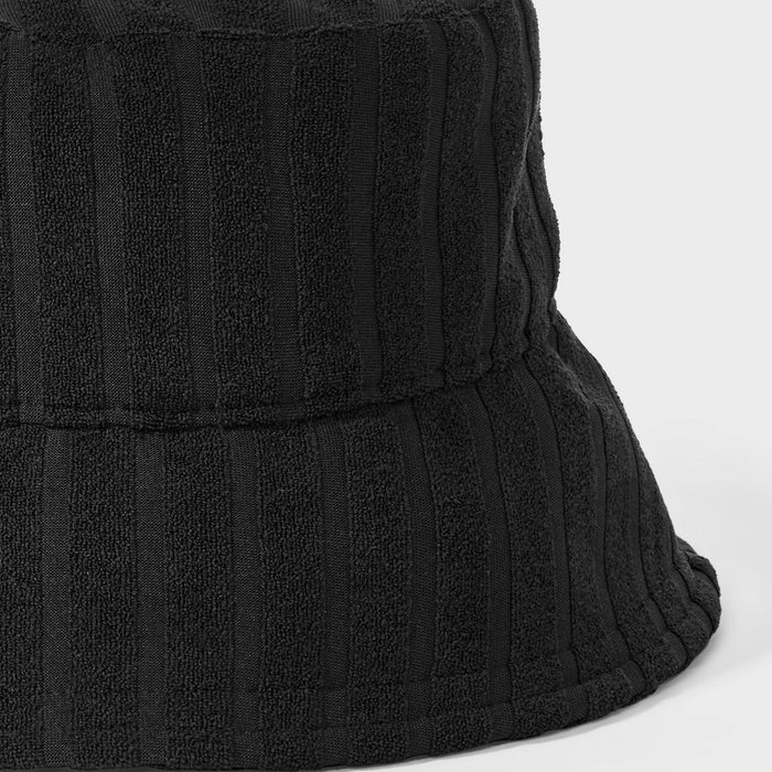 Poly Jacquard Terry Bucket Hat - Shade & Shore Black