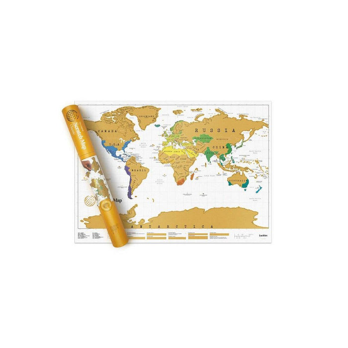 White Scratch Off Map