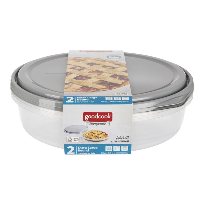 GoodCook EveryWare Round Storage Containers 12" - 2pk