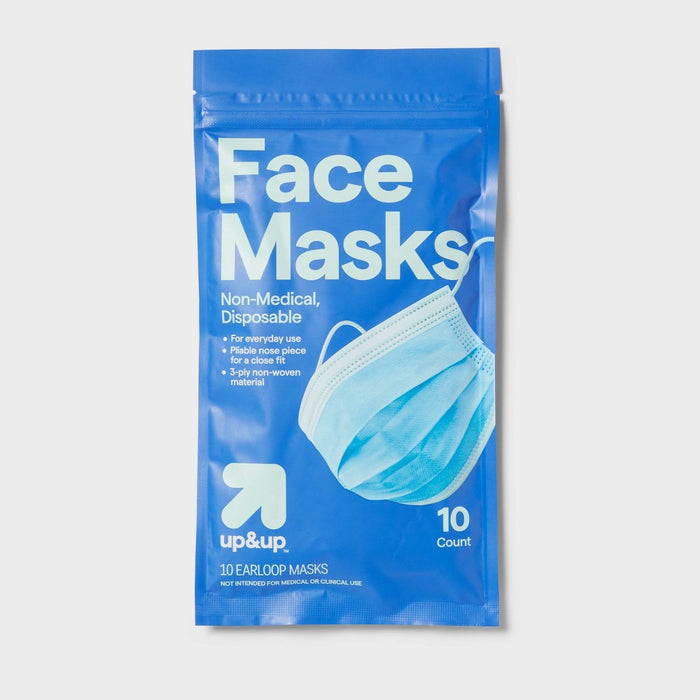 Disposable Face Mask - 10ct - up & up