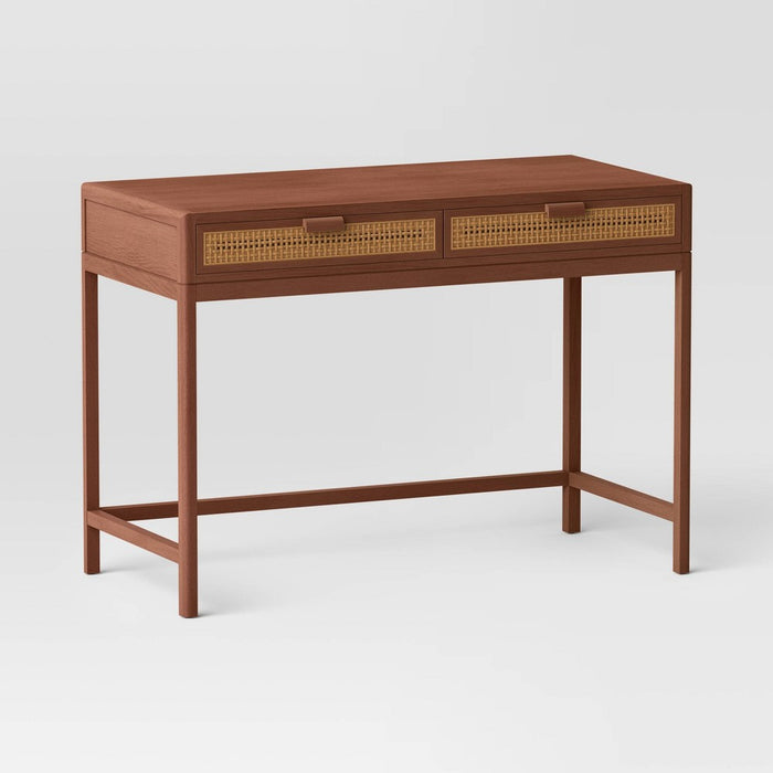 Minsmere Writing Desk with Drawers Brown - Threshold (LOCAL PICKUP ONLY)