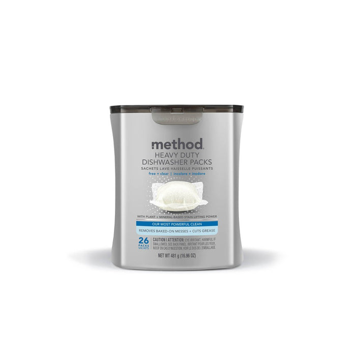 Method Auto Dish Heavy Duty Dishwasher Packs - 16.96oz/26ct