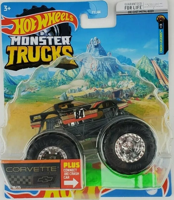 Hot Wheels Monster Trucks Corvette 18/75 Crash Legends 03/11 Die-Cast 1:64