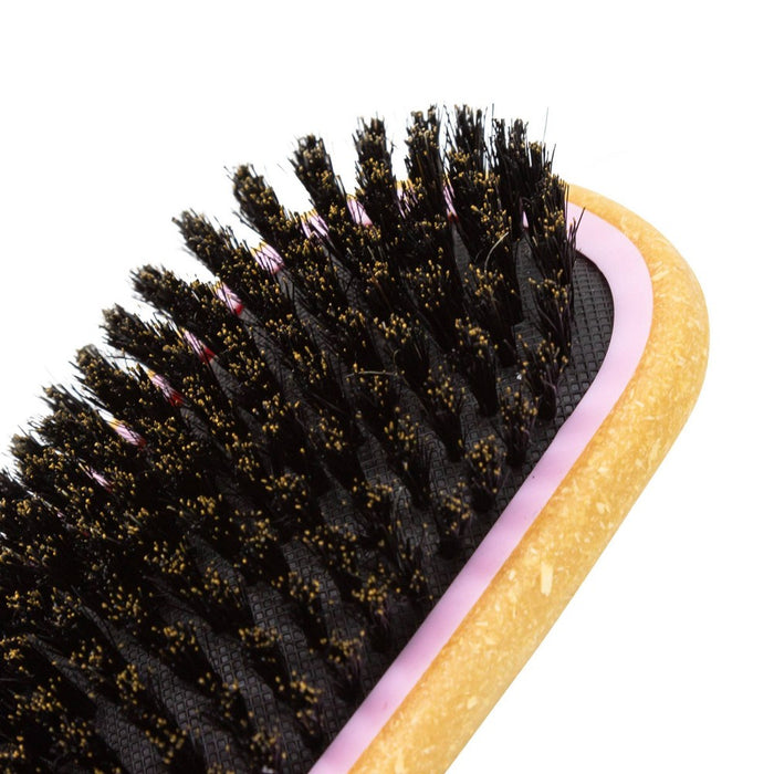 Swissco Wooden Handle Rectangle Paddle Boar Bristles Hair Brush