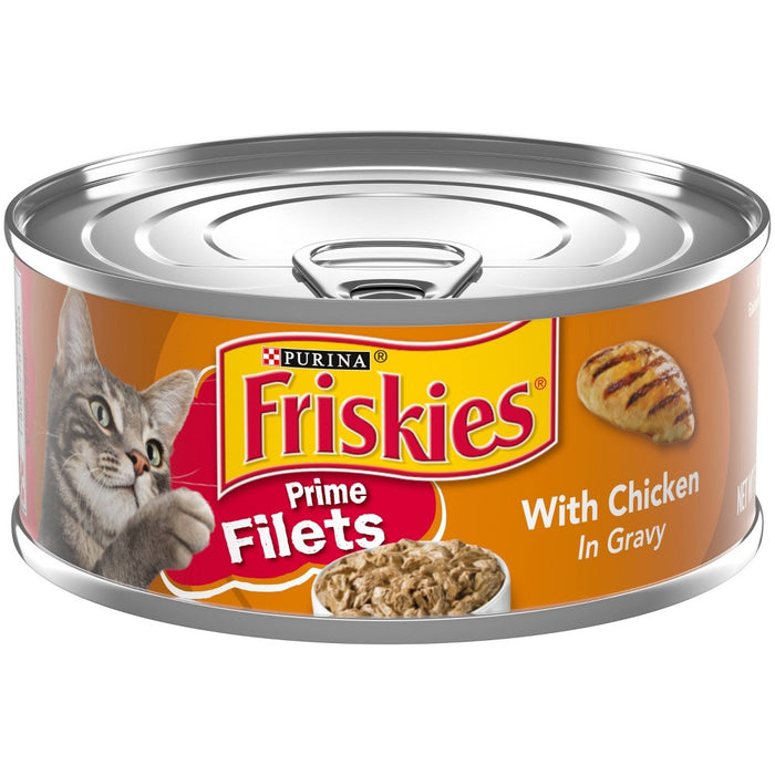 Purina Friskies Prime Filets Wet Cat Food with Chicken In Gravy - 5.5oz