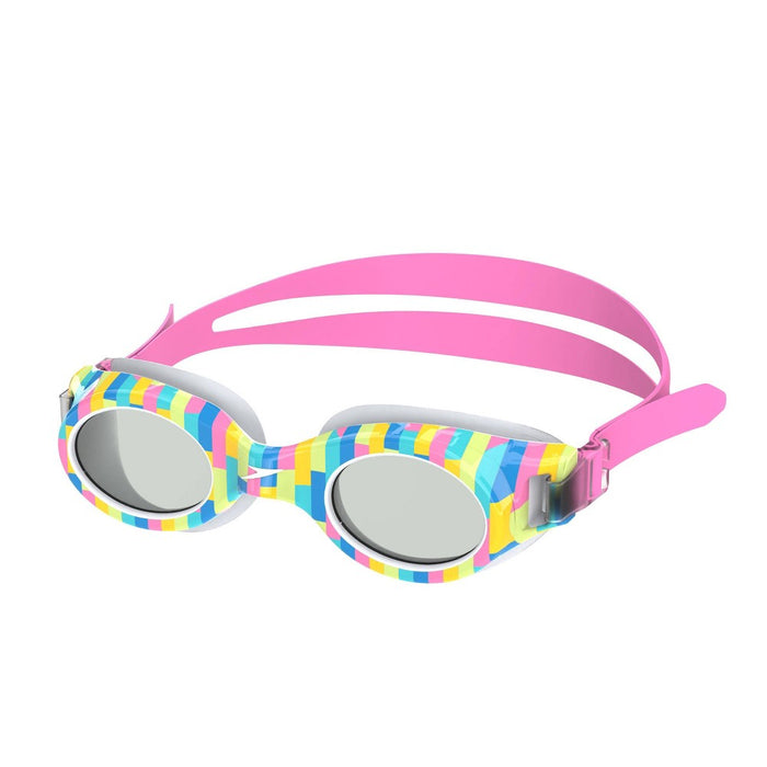 Speedo Junior Glide Print Neon Bow - White